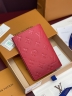 Обложка для паспорта Louis Vuitton red