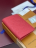 Обложка для паспорта Louis Vuitton red