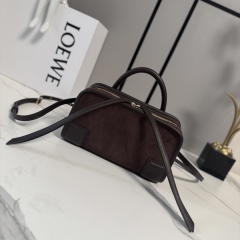 Сумка Loewe Amazona mini замша коричневая