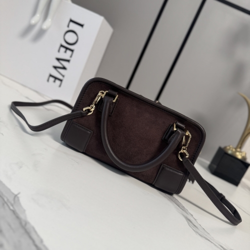 Сумка Loewe Amazona mini замша коричневая