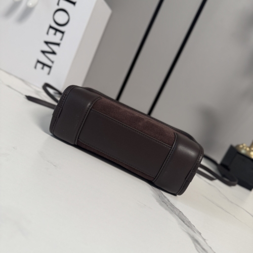 Сумка Loewe Amazona mini замша коричневая
