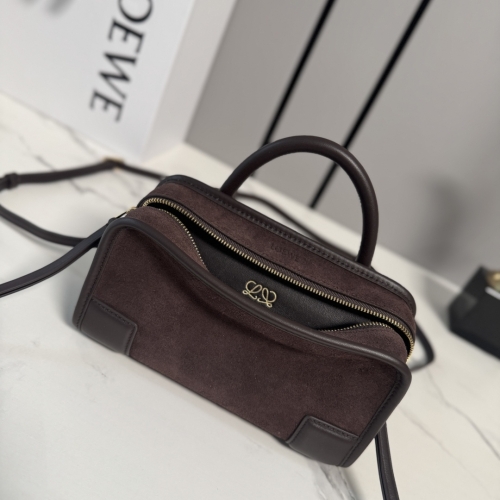 Сумка Loewe Amazona mini замша коричневая