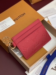 Визитница Louis Vuitton Charms red