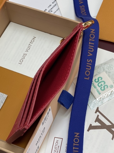 Визитница Louis Vuitton Charms red