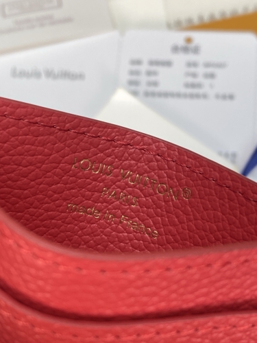 Визитница Louis Vuitton Charms red