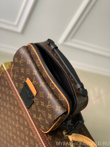 Сумка Louis Vuitton Monogram Macassar S Lock Messenger