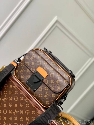 Сумка Louis Vuitton Monogram Macassar S Lock Messenger