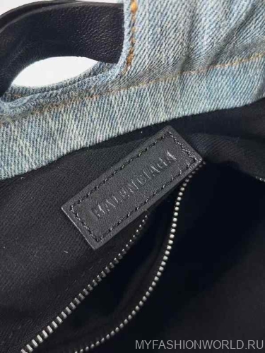 Сумка Balenciaga Crush Medium Tote Bag Denim 