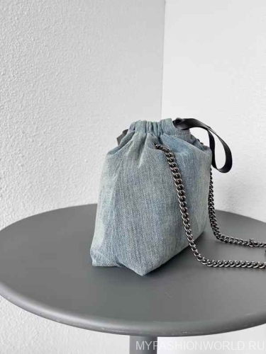 Сумка Balenciaga Crush Medium Tote Bag Denim 