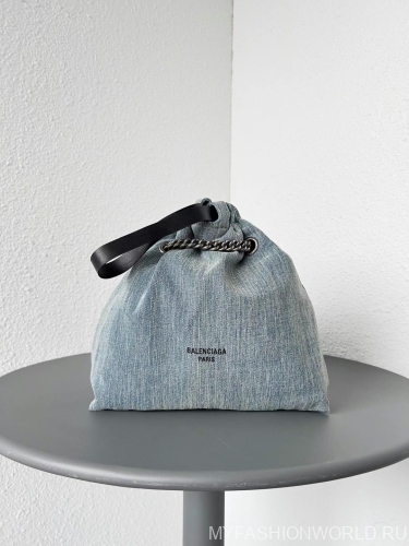 Сумка Balenciaga Crush Medium Tote Bag Denim 