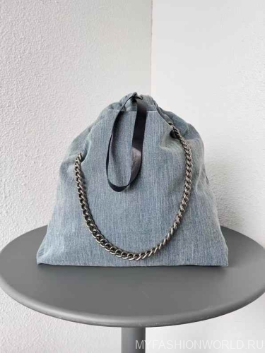 Сумка Balenciaga Crush Large Tote Bag Denim 