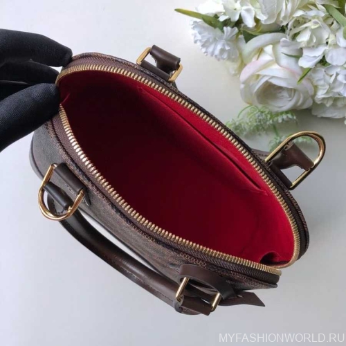 Сумка Louis Vuitton Alma Damier Ebene canvas small