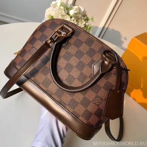 Сумка Louis Vuitton Alma Damier Ebene canvas small