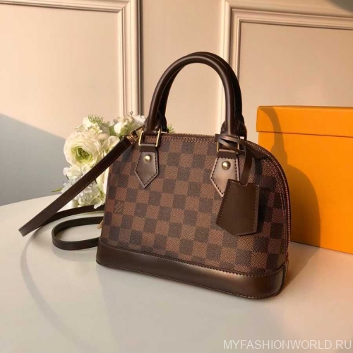 Сумка Louis Vuitton Alma Damier Ebene canvas small