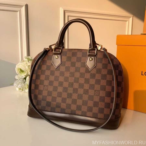 Сумка Louis Vuitton Alma Damier Ebene canvas medium