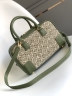 Сумка Loewe Amazona 23 зеленая с узором