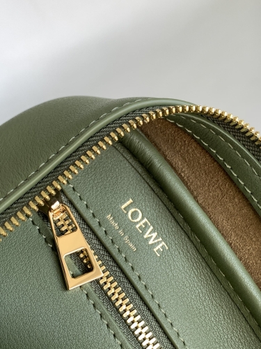 Сумка Loewe Amazona 23 зеленая с узором