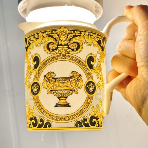 Кофейный сервиз Versace 15 предметов желтый