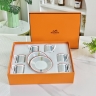 Набор чашек и блюдец 6 шт Hermes