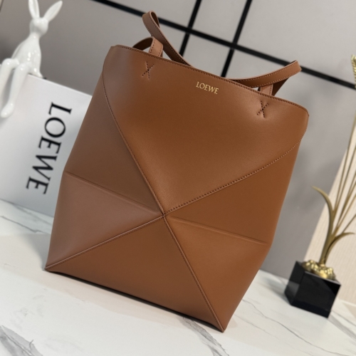 Сумка Loewe Puzzle Fold 30 коричневая