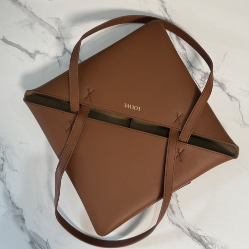 Сумка Loewe Puzzle Fold 30 коричневая