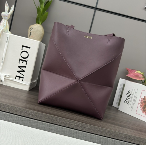 Сумка Loewe Puzzle Fold бордо