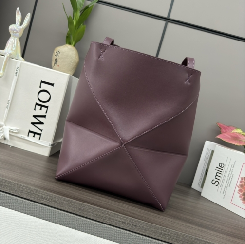 Сумка Loewe Puzzle Fold бордо