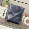 Сумка Loewe Puzzle Fold темно-синяя