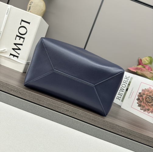 Сумка Loewe Puzzle Fold темно-синяя