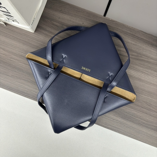 Сумка Loewe Puzzle Fold темно-синяя