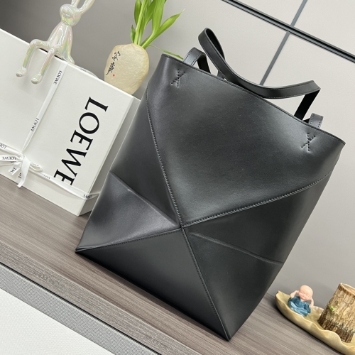 Сумка Loewe Puzzle Fold черная