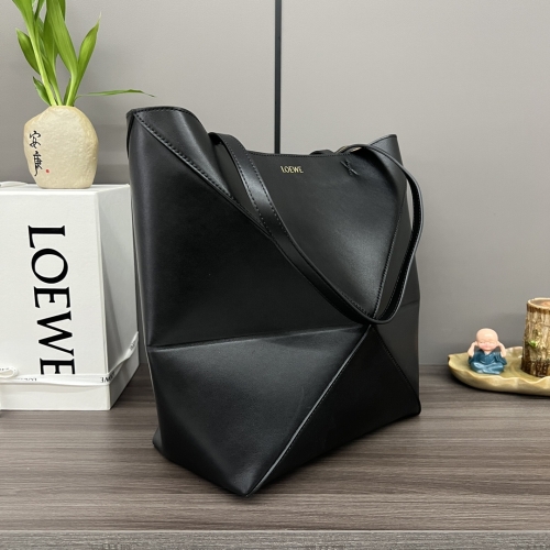 Сумка Loewe Puzzle Fold черная