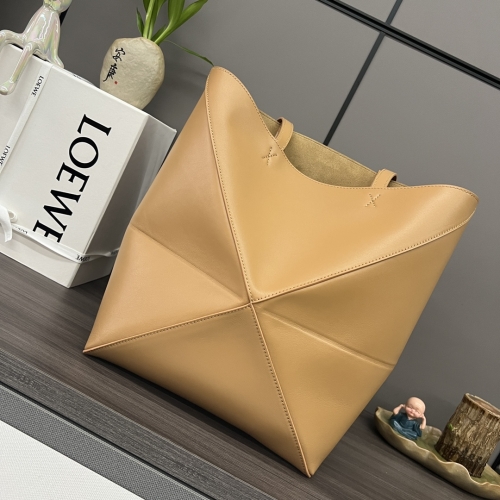 Сумка Loewe Puzzle Fold желтая