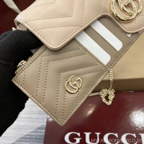 Сумка Gucci Marmont mini с футляром для карточек