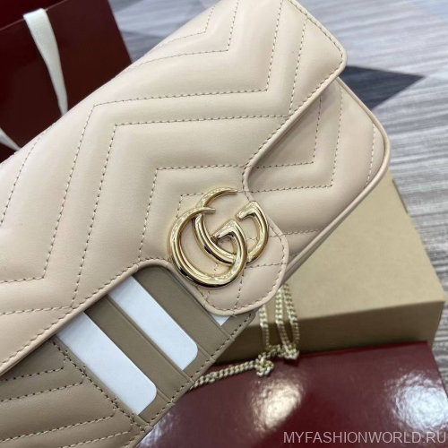 Сумка Gucci Marmont mini с футляром для карточек