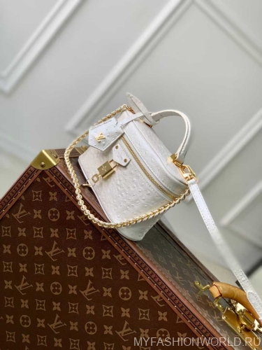 Сумка Louis Vuitton Ostrich White Pearl