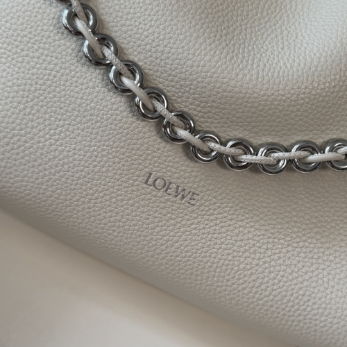 Сумка Loewe Puzzle Flamenco purse white