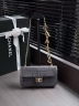 Сумка Chanel Chain Bag with Crocodile Pattern and Gold Double C Clasp