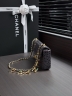 Сумка Chanel Chain Bag with Crocodile Pattern and Gold Double C Clasp