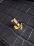 Сумка Chanel Chain Bag with Crocodile Pattern and Gold Double C Clasp