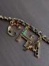 Сумка Chanel Chain Bag with Crocodile Pattern and Gold Double C Clasp