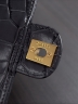 Сумка Chanel Chain Bag with Crocodile Pattern and Gold Double C Clasp