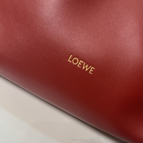 Сумка Loewe Puzzle Flamenco purse bordo