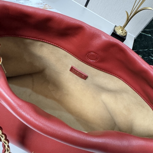 Сумка Loewe Puzzle Flamenco purse bordo