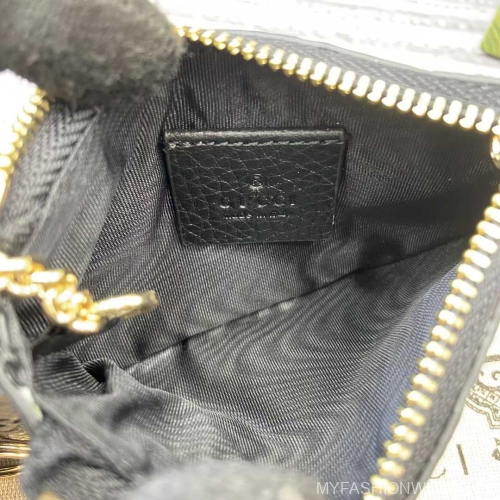 Чехол для ключей на молнии GG Emblem