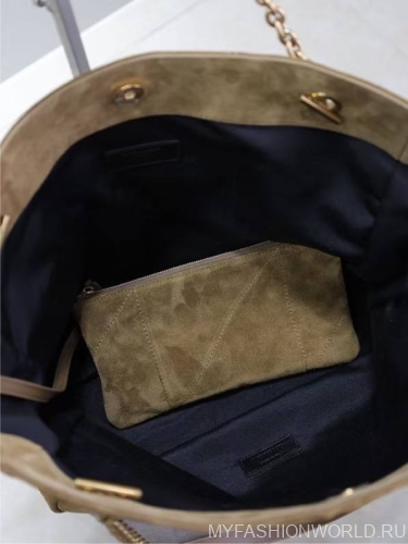 Сумка Saint Laurent Large POCHON замша