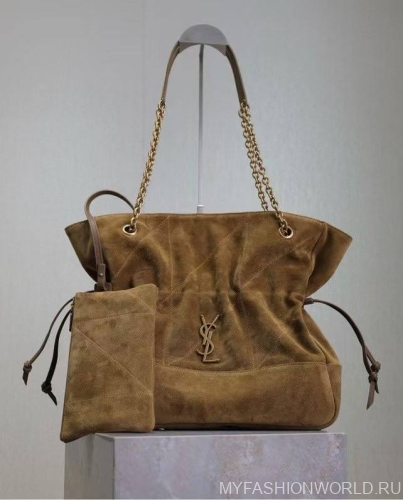 Сумка Saint Laurent Large POCHON замша