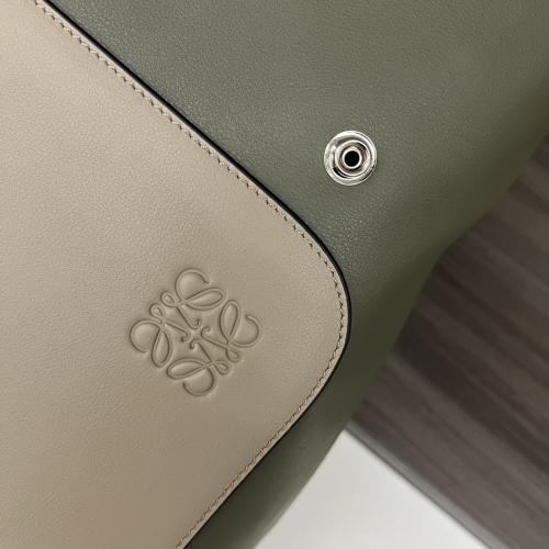 Рюкзак Loewe Goya зеленый беж