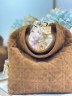 Сумка Dior Small Dior Toujours Hobo Bag замша светло-коричневая