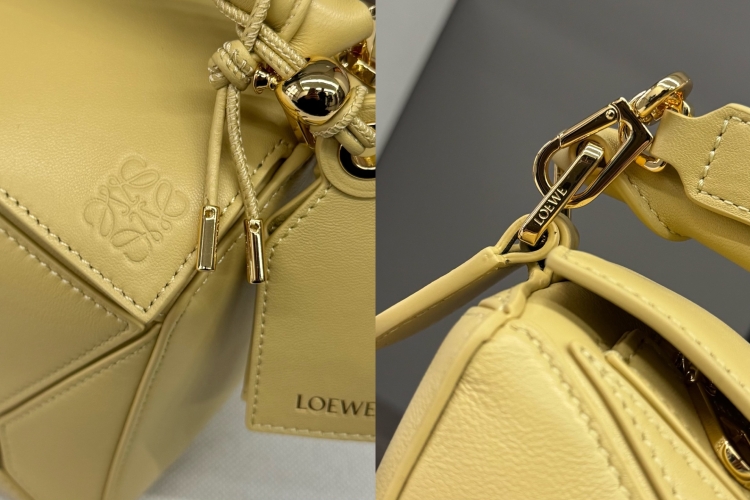Сумка Loewe Puzzle 24 желтая